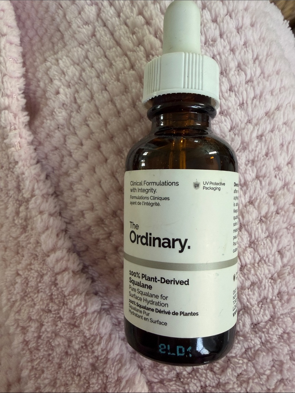 The Ordinary Plant-Derived Squalane Serum – Brown Glass with White Dropper
